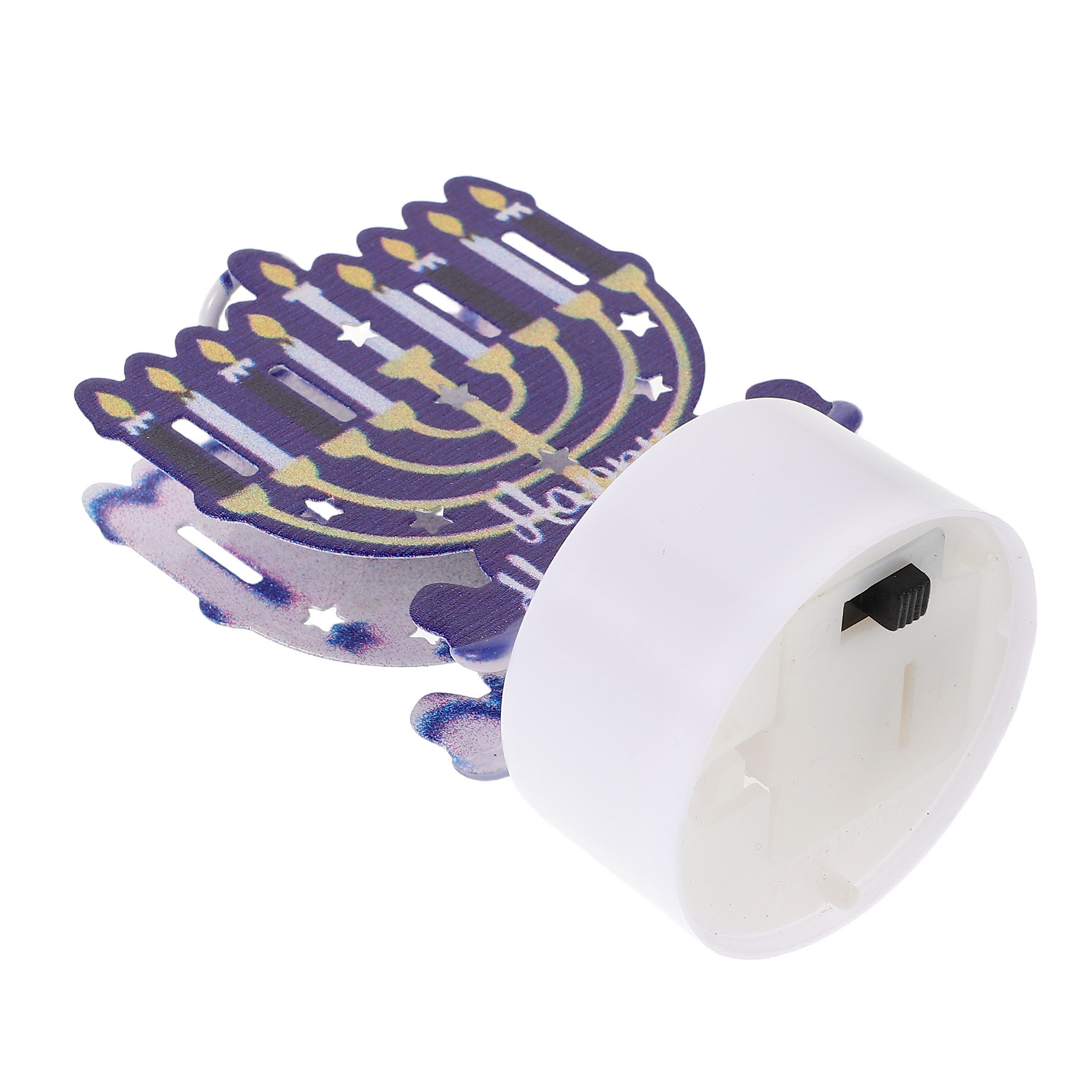 Paraffin Wax - เทียนฮานุกกะห์ LED ไร้เปลวไฟ ทำจากเหล็ก ของตกแต่งเมนอราห์สุดหรู สำหรับตกแต่งบ้าน