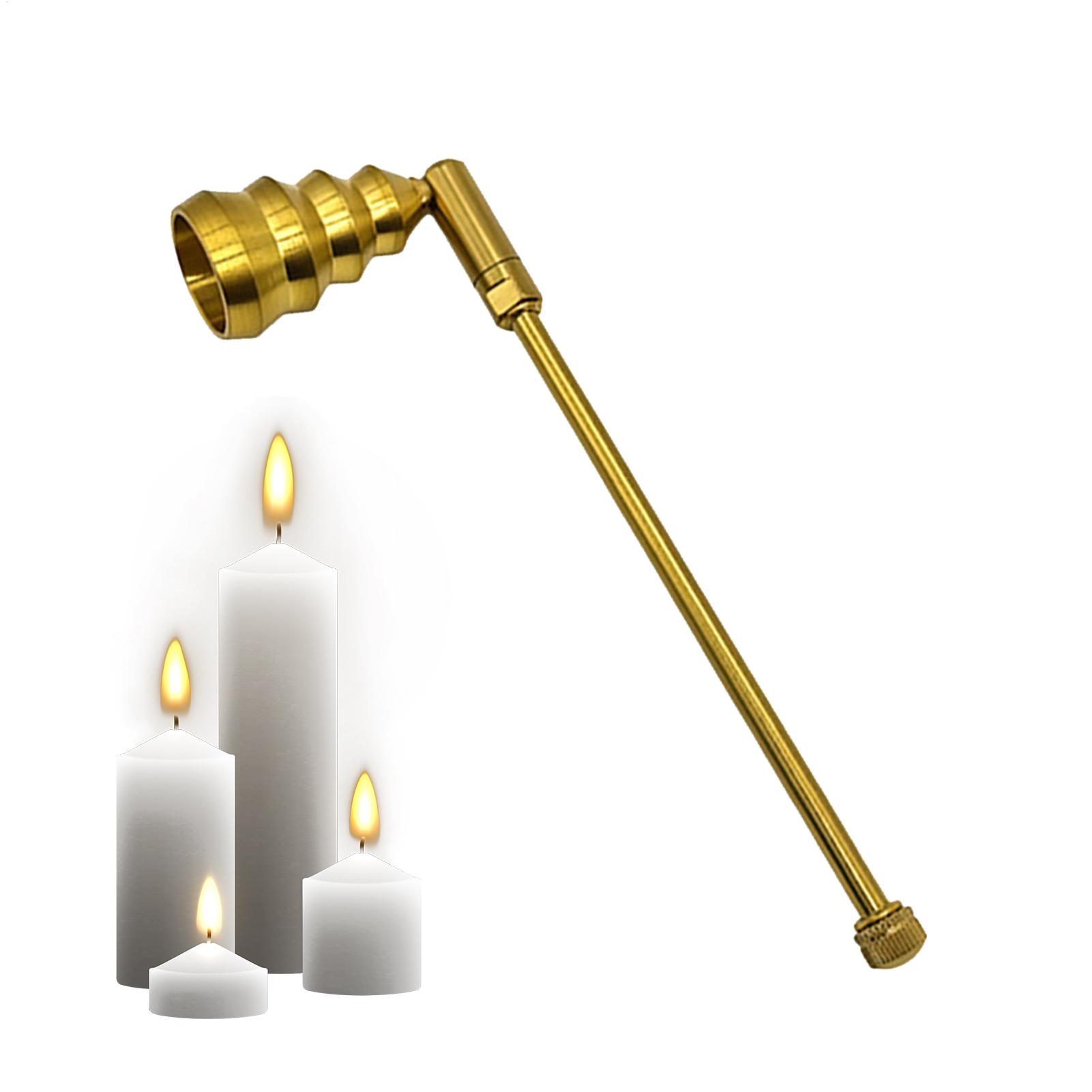 Candle Wick - ที่ดับไฟเทียนแบบโลหะพร้อมด้ามจับ อุปกรณ์อโรมาเธอราพีสำหรับผู้หญิง ผู้ชาย เจ้าของบ้าน และผู้จัดงานบันเทิง