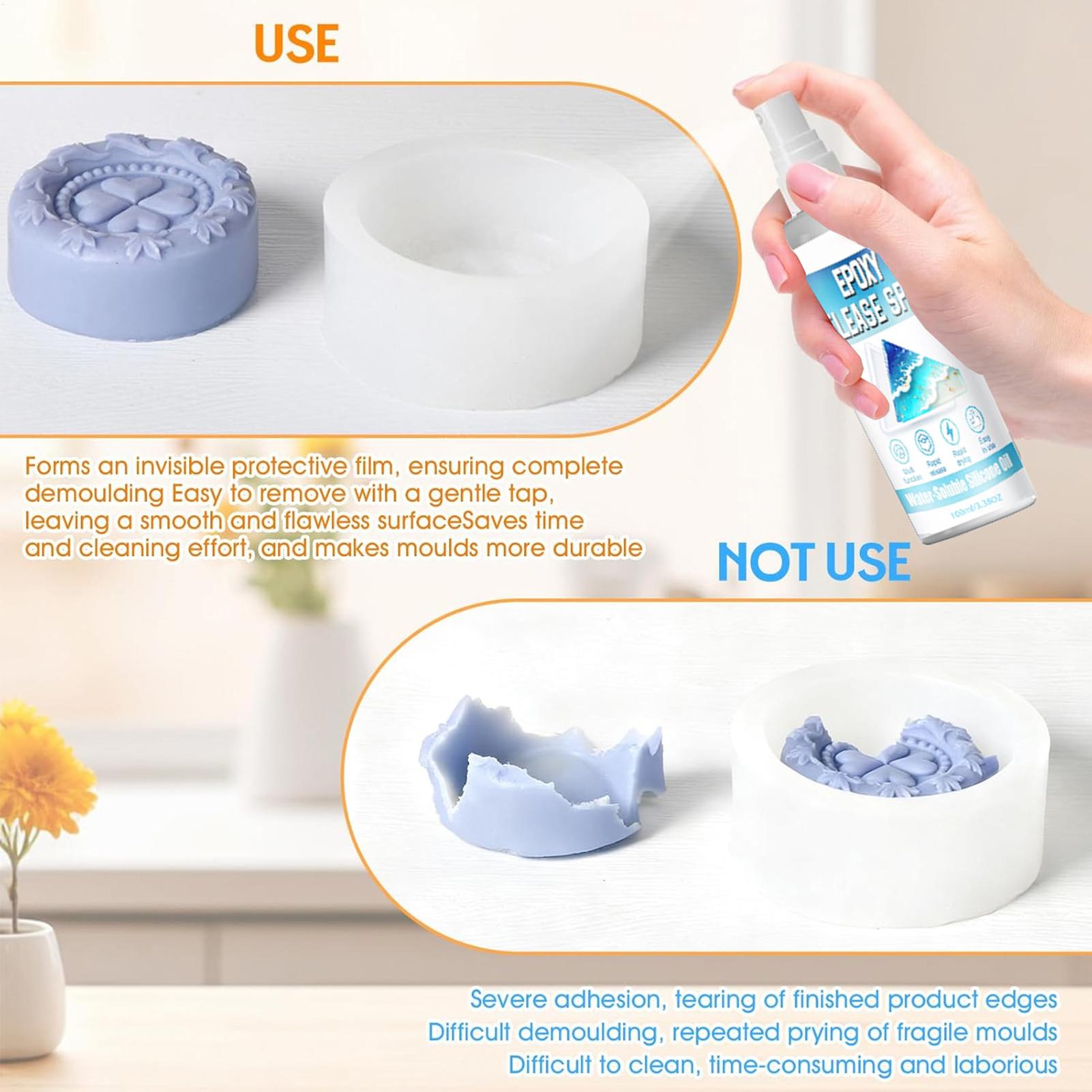 สเปรย์ซิลิโคนสำหรับปลดแม่พิมพ์ - Candle Molds บทวิจารณ์และราคา