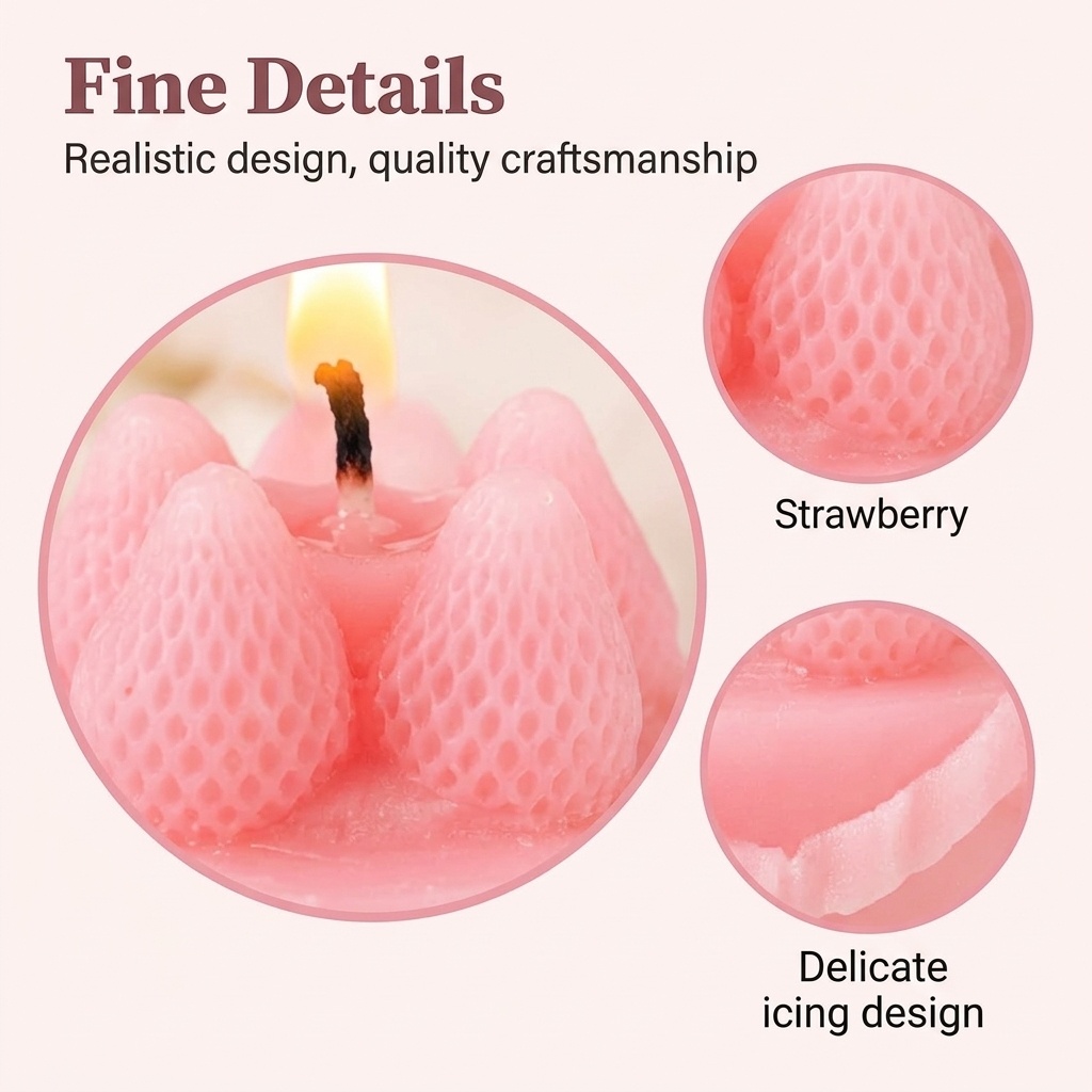 เทียนหอมรูปเค้ก 1 ชิ้น, โรแมนต - Soy Wax บทวิจารณ์และราคา