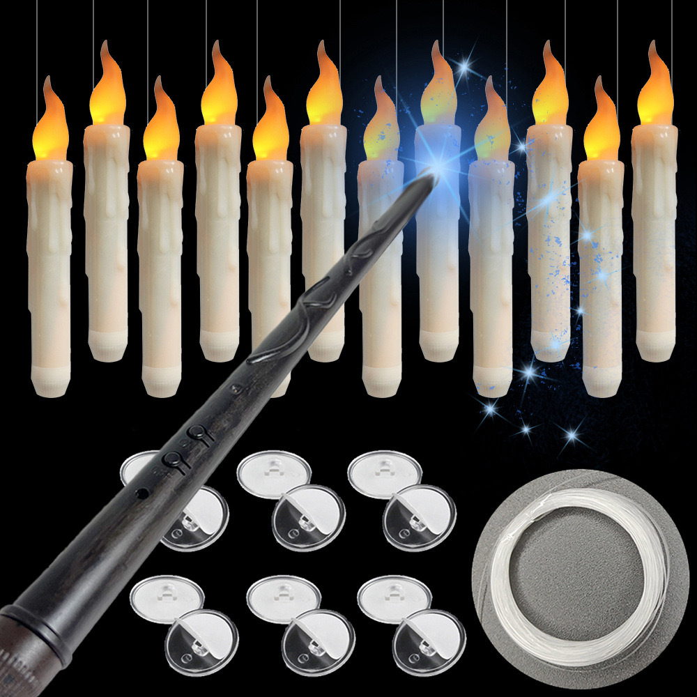 เทียนแท่งสีงาช้างไร้เปลวไฟ กระ - Candle Wick บทวิจารณ์และราคา