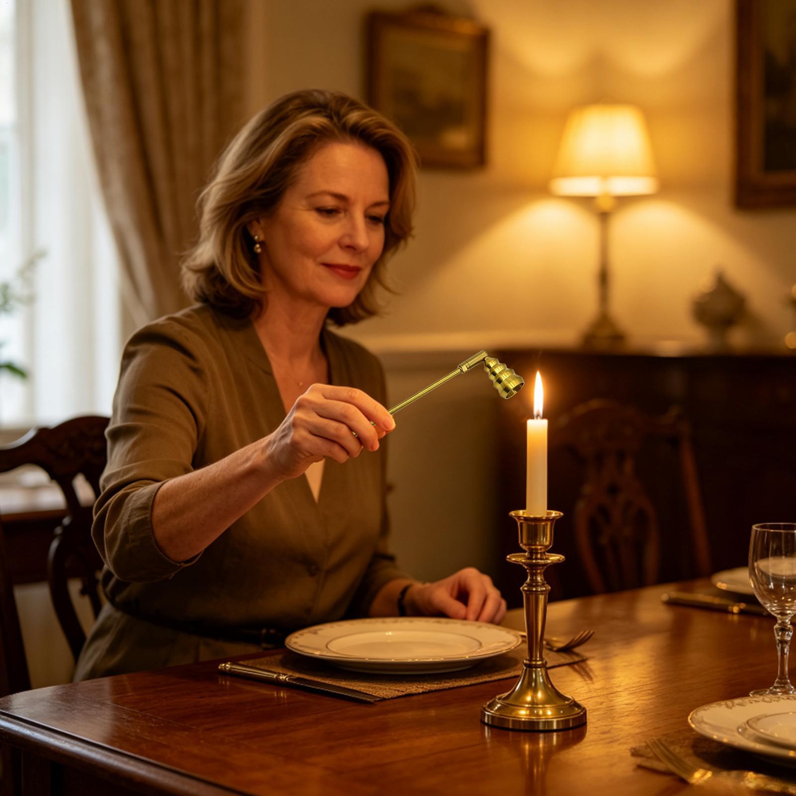 ที่ดับไฟเทียนแบบโลหะพร้อมด้ามจ - Candle Wick บทวิจารณ์และราคา