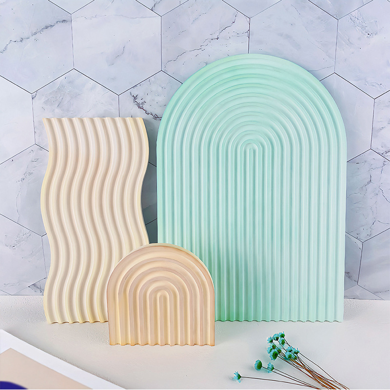 DIY ลาย Wave ถาดแม่พิมพ์สําหรั - Candle Molds บทวิจารณ์และราคา
